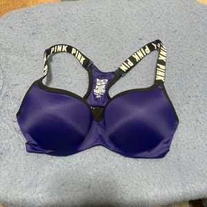 Pink Victoria’s Secret ultimate push-up sports bra size small DD